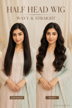 Half Head Wig (Wavy & Straight Variants)