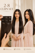 Clip-in Extensions Set (2 clips to 8 Clips )