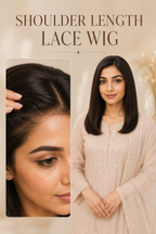 Lace Full Head Wig Shoulder Length (Straight)
