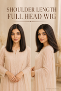 Full head wig shoulder length