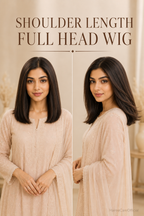 Full head wig shoulder length