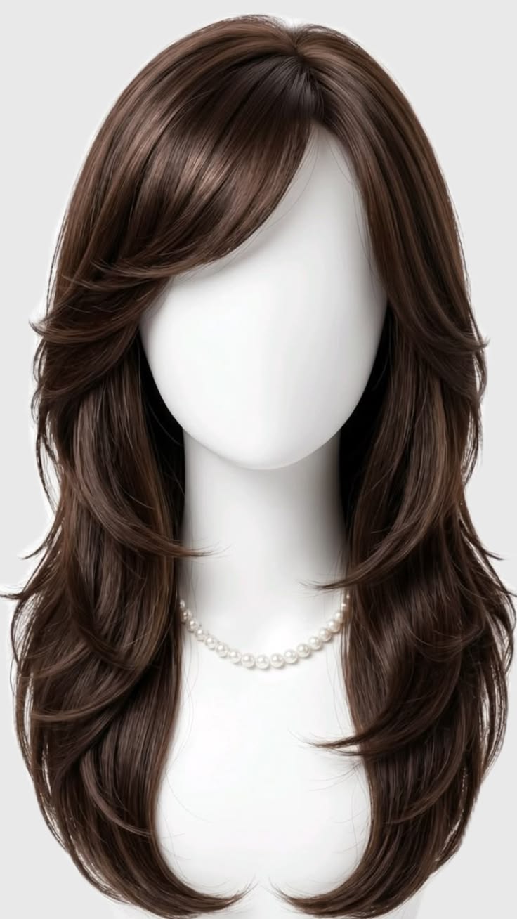 Full Head Wig (Shoulder Length) with Box Packing