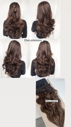 Clip-in Extensions Set (Wavy & Straight) 10 CLIPS- 12 CLIPS