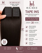 Tape-in Extensions (15 Tape ins to 40 Tape Ins )Straight