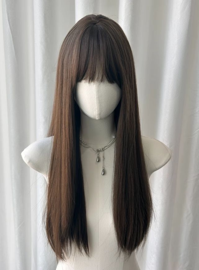 Front Bang Puff Full Head Wig wavy