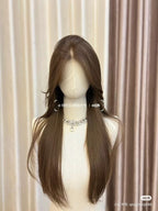 Front Mang Full Head Wig Straight