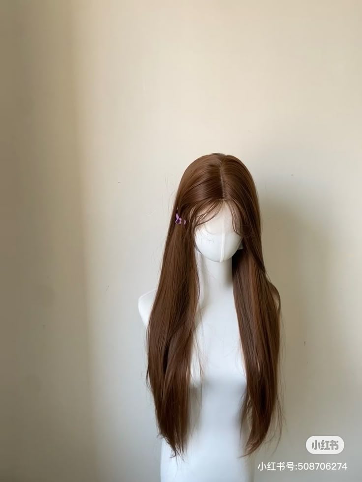 Front Mang Full Head Wig Straight