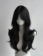 Front Bang Puff Full Head Wig wavy
