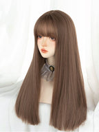 Front Bang Puff Full Head Wig wavy