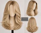 Full head wig shoulder length