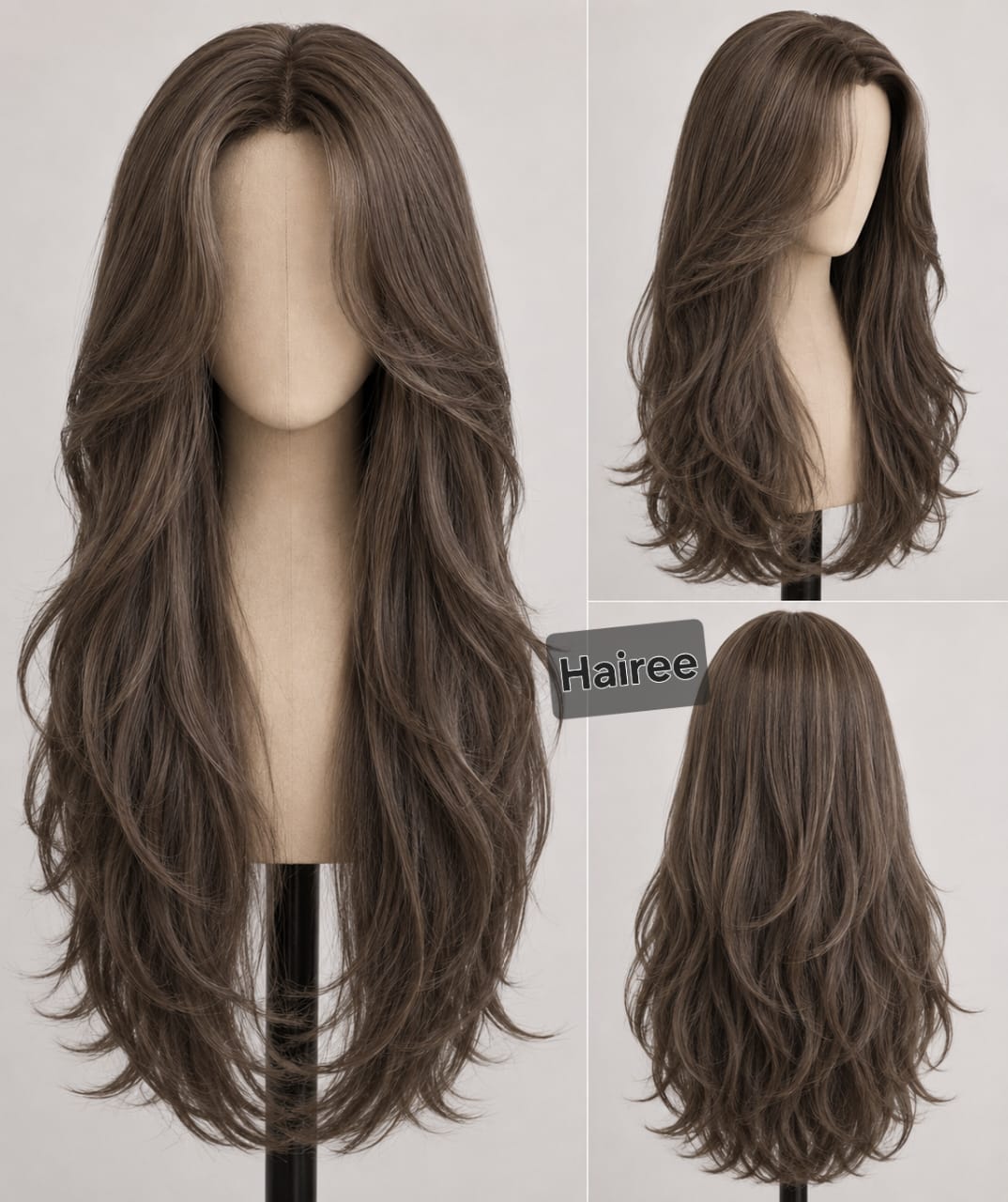 Full head wig shoulder length